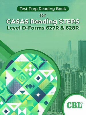 cover image of Test Prep Reading Book for CASAS Reading STEPS Level D-Forms 627R and 628R